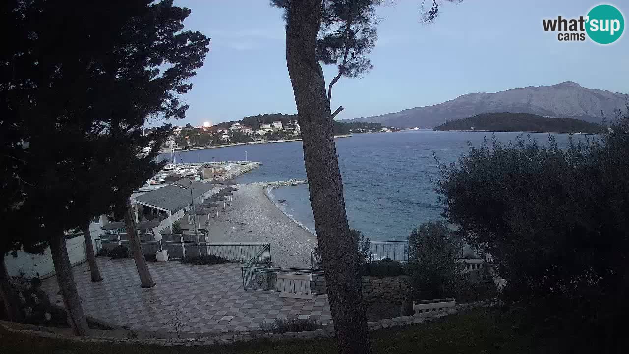 Camera en vivo Lumbarda – Playa Prvi Žal – Korčula