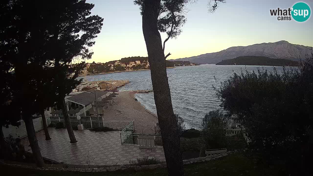 Webcam live Lumbarda – Plage Prvi Žal – Korčula
