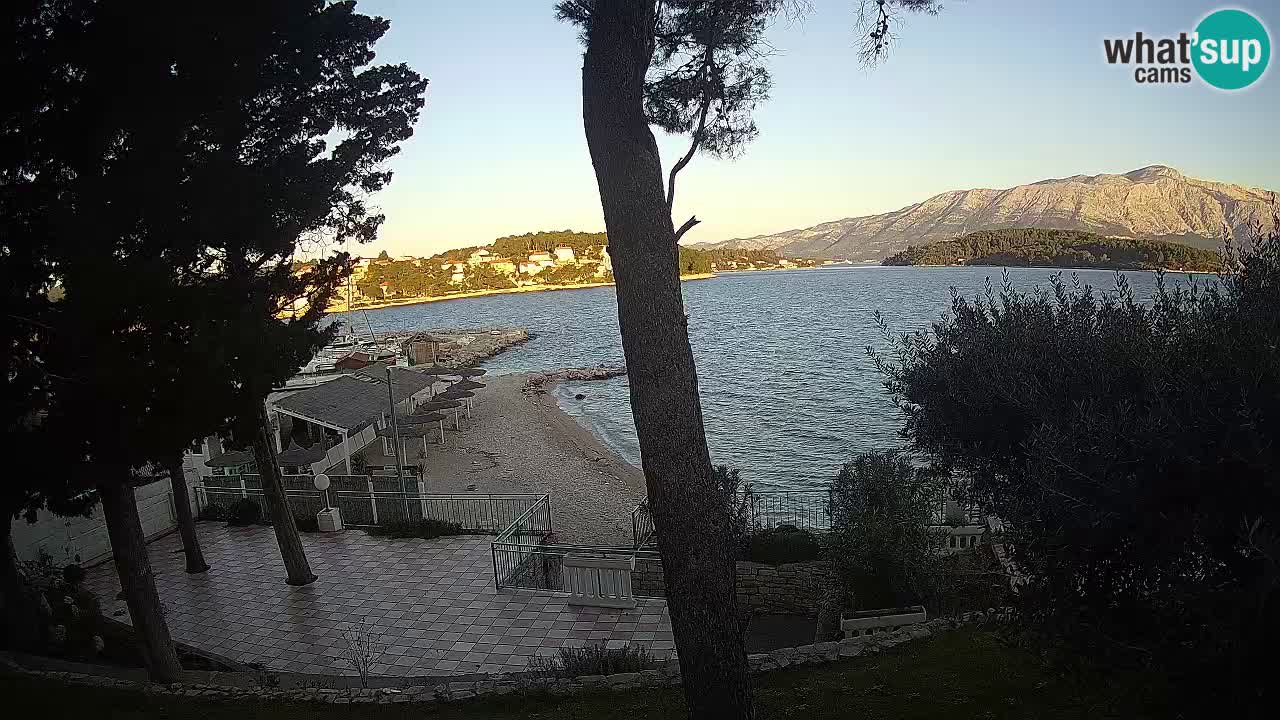 Livecam Lumbarda – Spiaggia Prvi Žal – Korčula