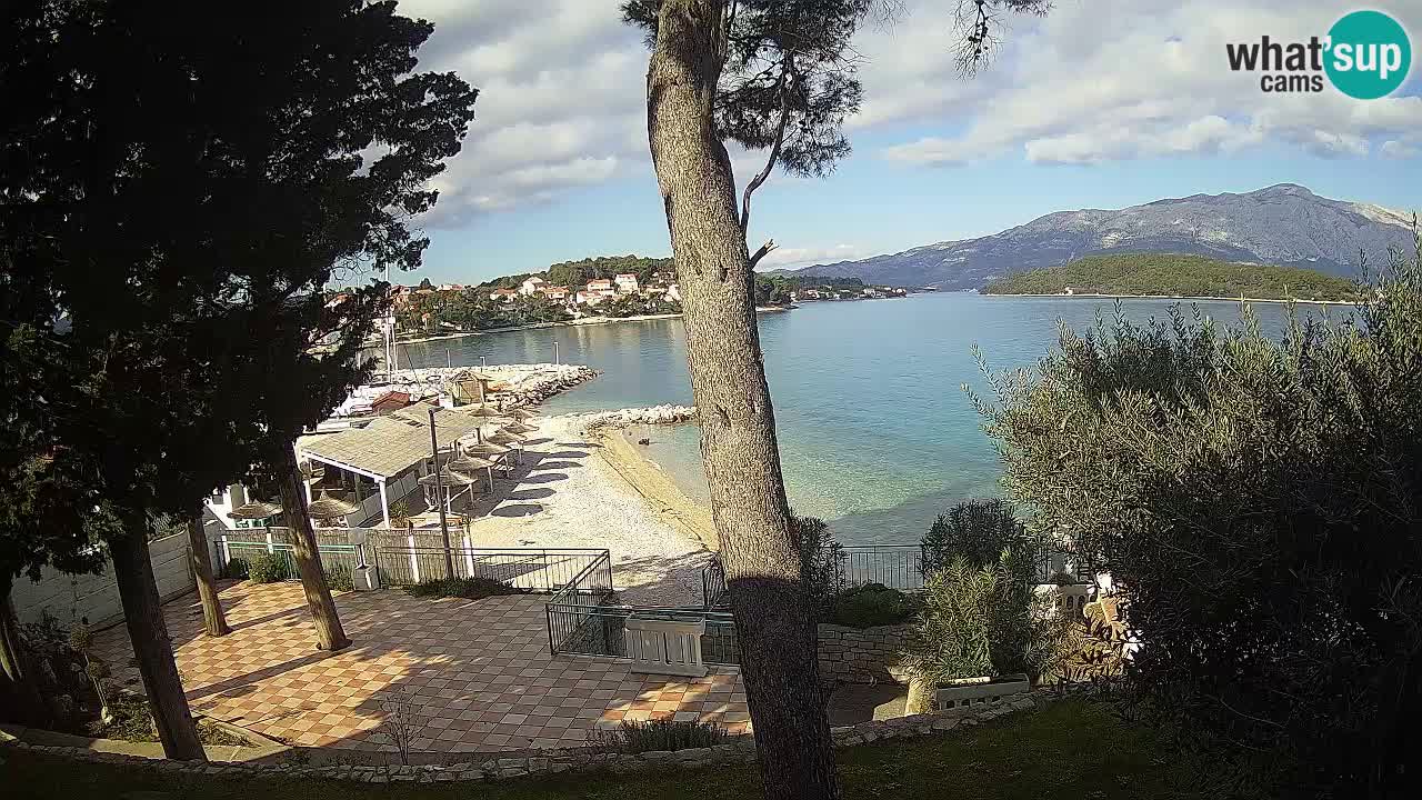 Webcam live Lumbarda – Plage Prvi Žal – Korčula