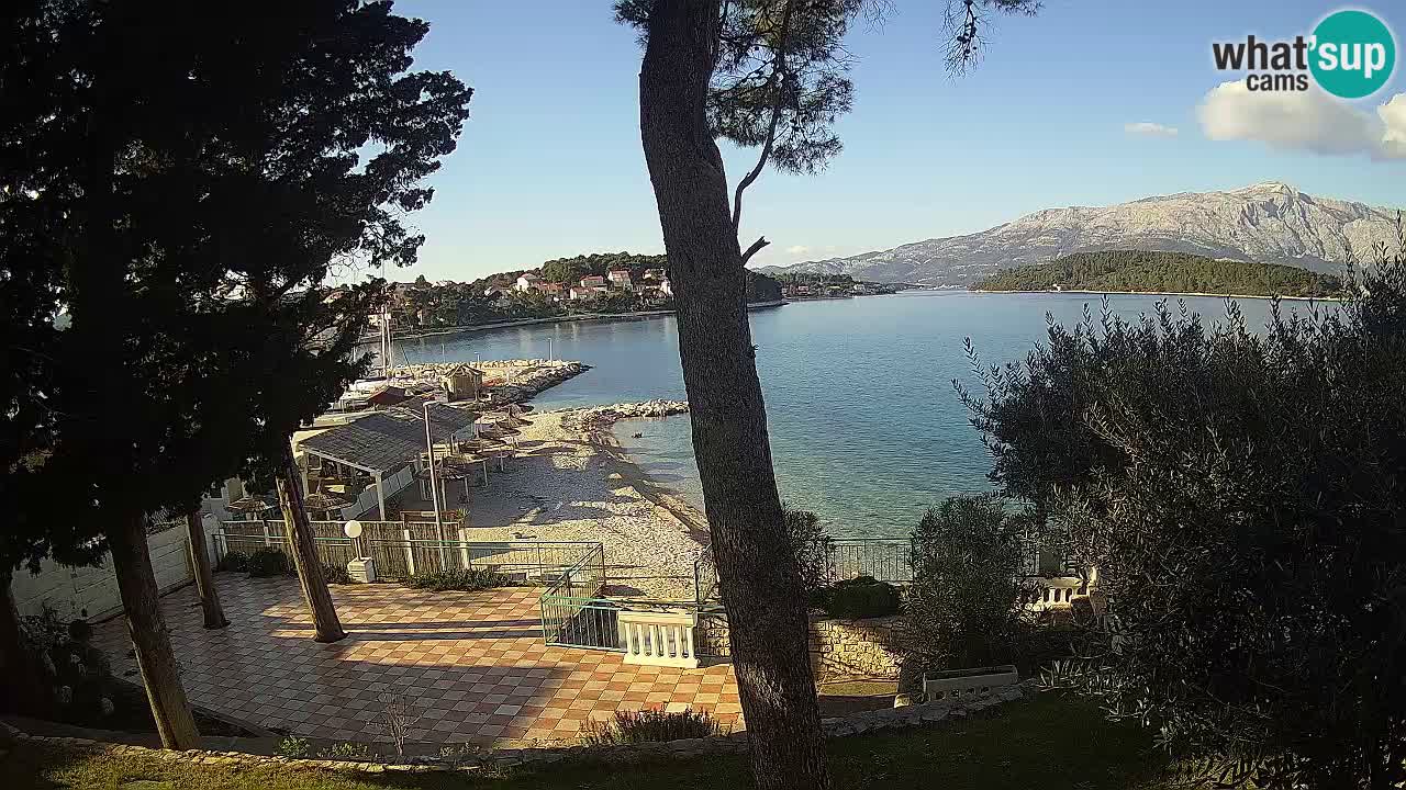 Web kamera Lumbarda – Plaža Prvi Žal – Korčula