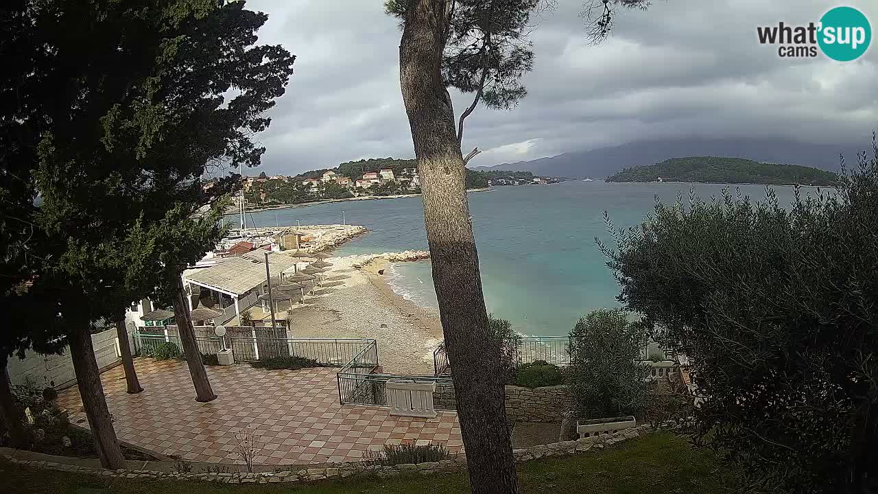 Spletna kamera Lumbarda – Plaža Prvi Žal – Korčula