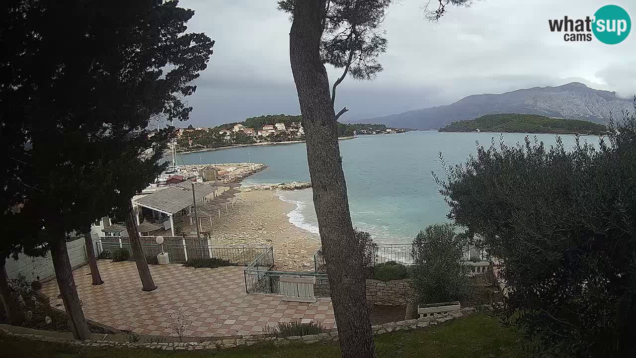 Webcam live Lumbarda – Plage Prvi Žal – Korčula