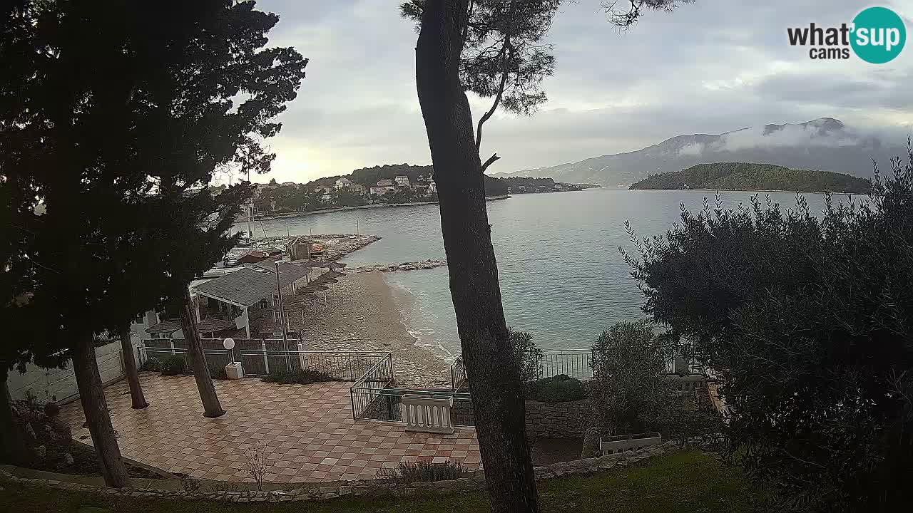Web kamera Lumbarda – Plaža Prvi Žal – Korčula