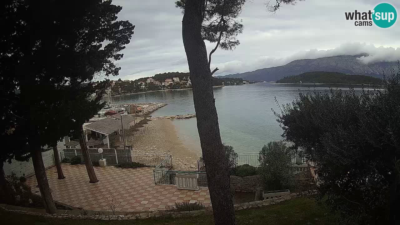 Spletna kamera Lumbarda – Plaža Prvi Žal – Korčula