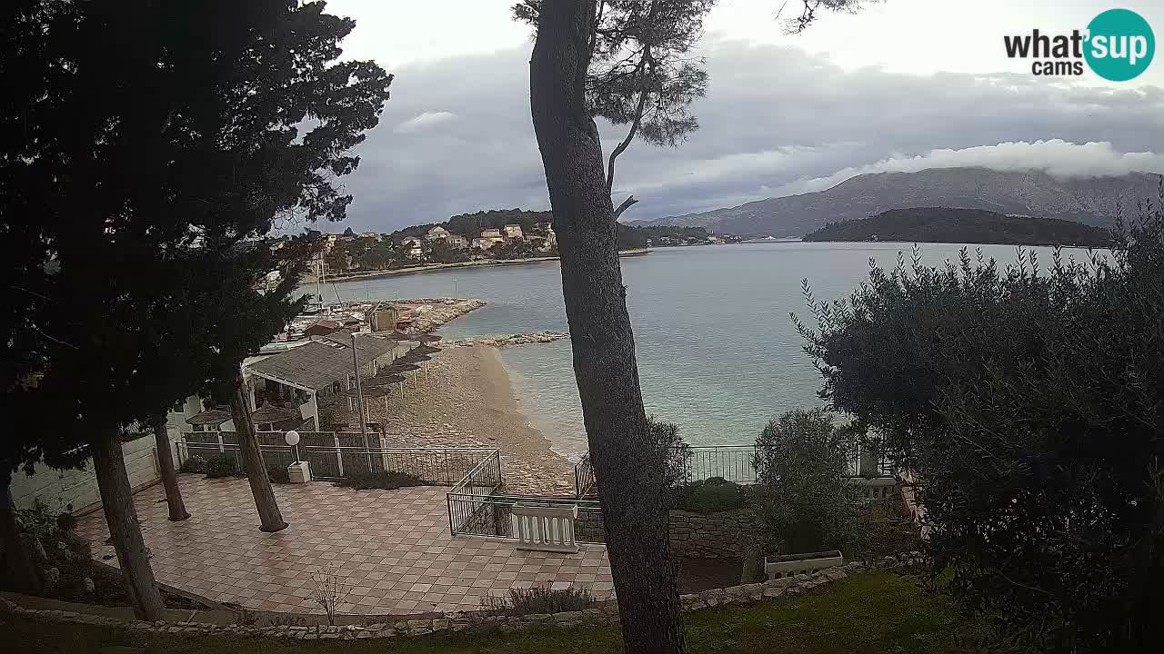 Webcam live Lumbarda – Plage Prvi Žal – Korčula