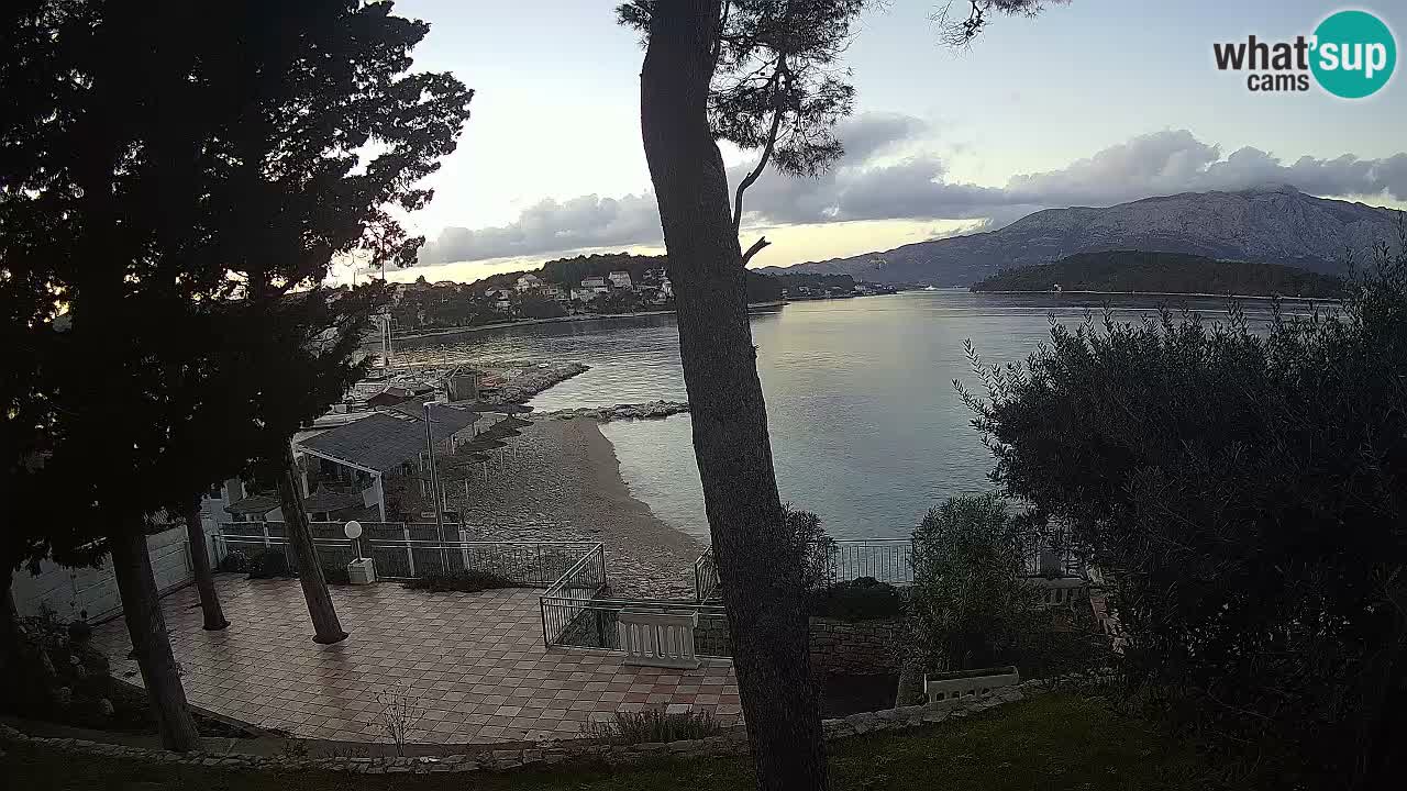 Spletna kamera Lumbarda – Plaža Prvi Žal – Korčula