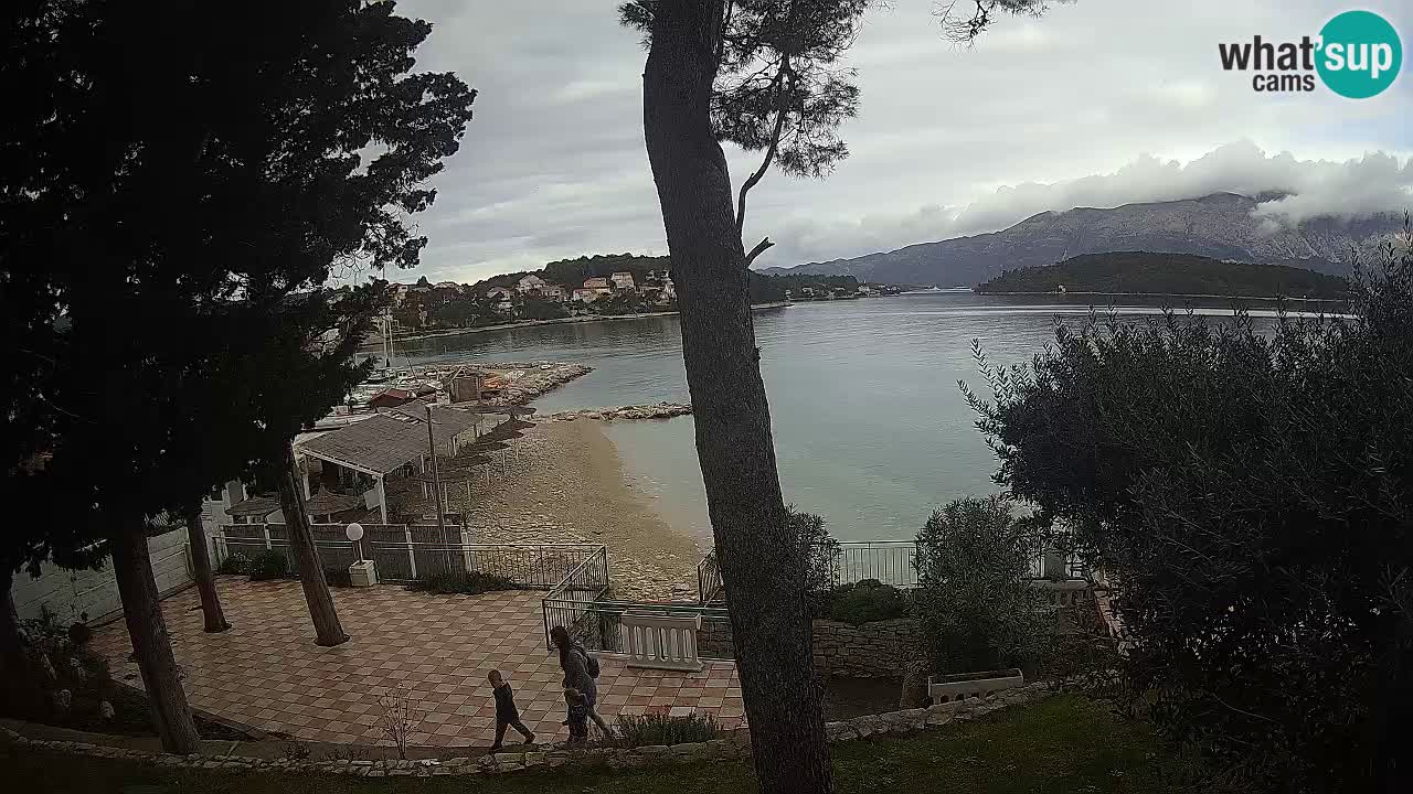 Web kamera Lumbarda – Plaža Prvi Žal – Korčula