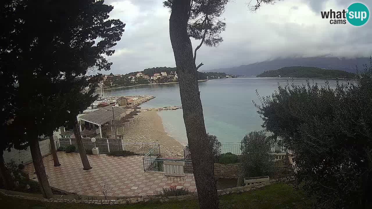Spletna kamera Lumbarda – Plaža Prvi Žal – Korčula