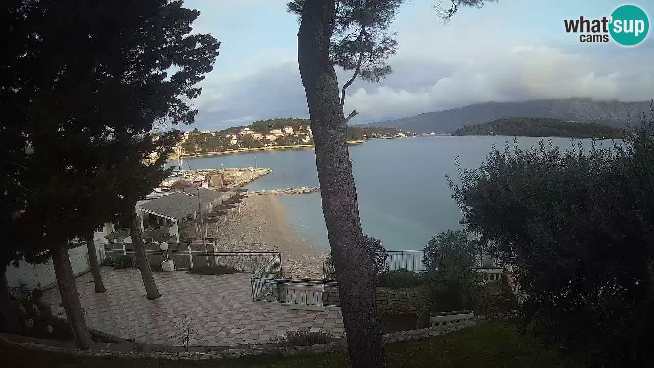 Webcam live Lumbarda – Plage Prvi Žal – Korčula
