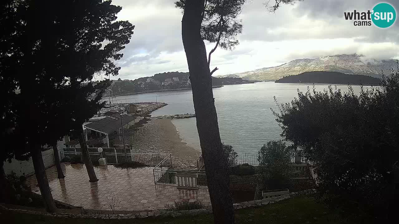 Spletna kamera Lumbarda – Plaža Prvi Žal – Korčula