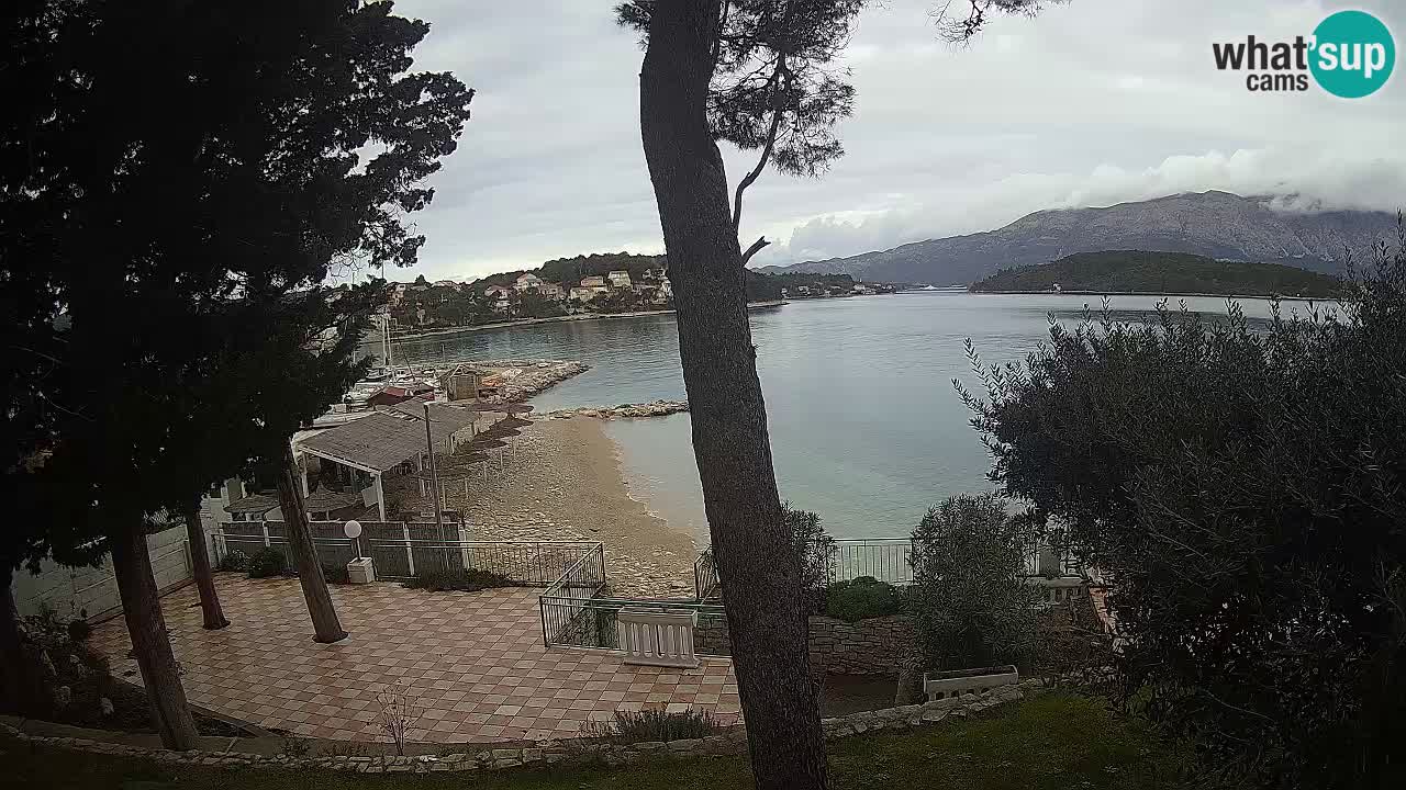 Webcam live Lumbarda – Plage Prvi Žal – Korčula