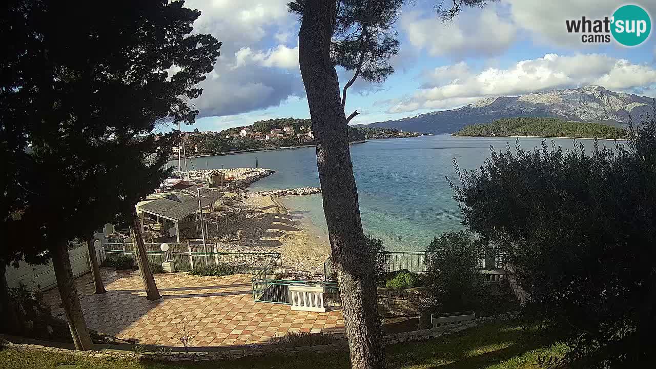 Web kamera Lumbarda – Plaža Prvi Žal – Korčula