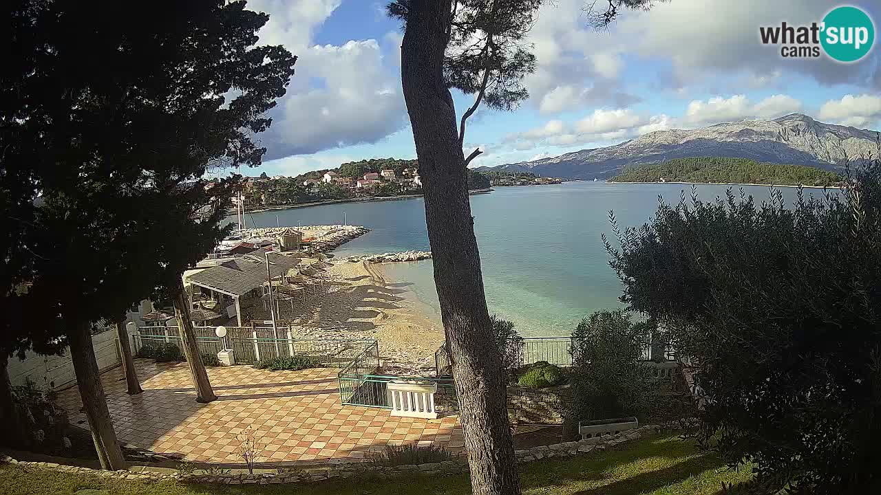Webcam Lumbarda – Prvi Žal beach – Korčula