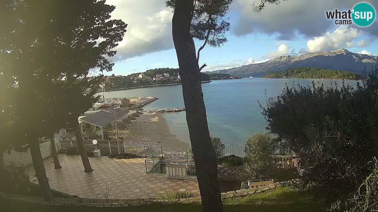 Livecam Lumbarda – Spiaggia Prvi Žal – Korčula