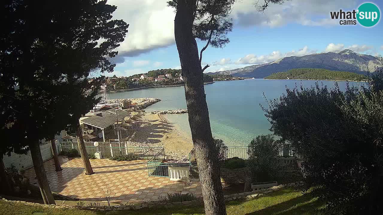 Livecam Lumbarda – Spiaggia Prvi Žal – Korčula