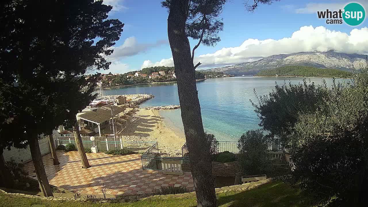 Webcam Lumbarda – Prvi Žal beach – Korčula