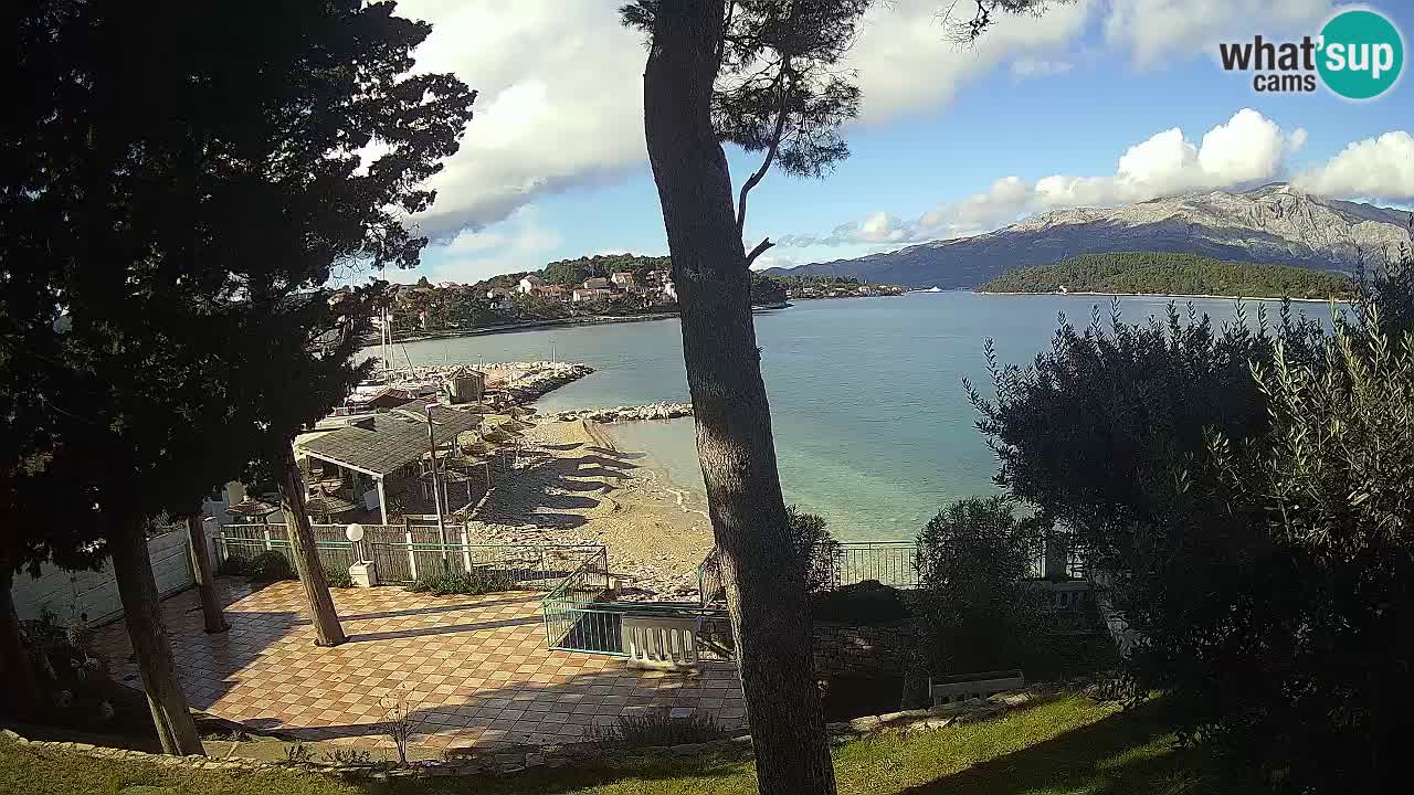 Camera en vivo Lumbarda – Playa Prvi Žal – Korčula