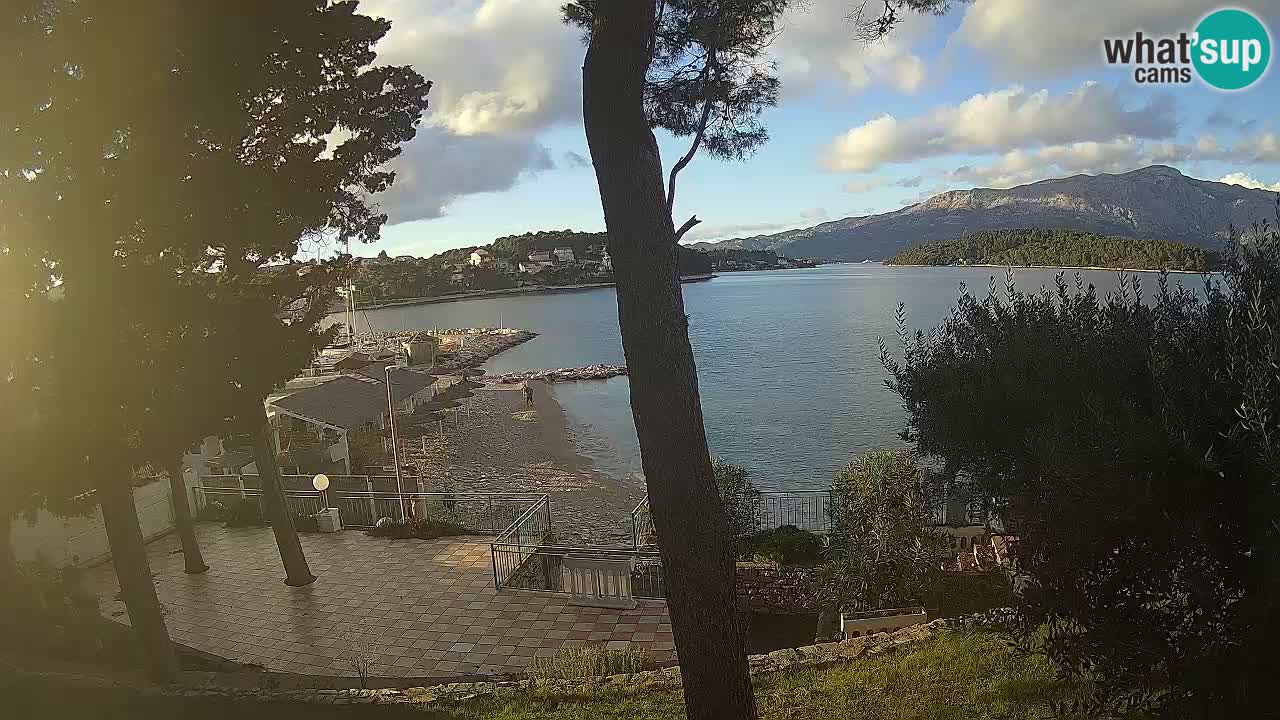 Webcam live Lumbarda – Plage Prvi Žal – Korčula
