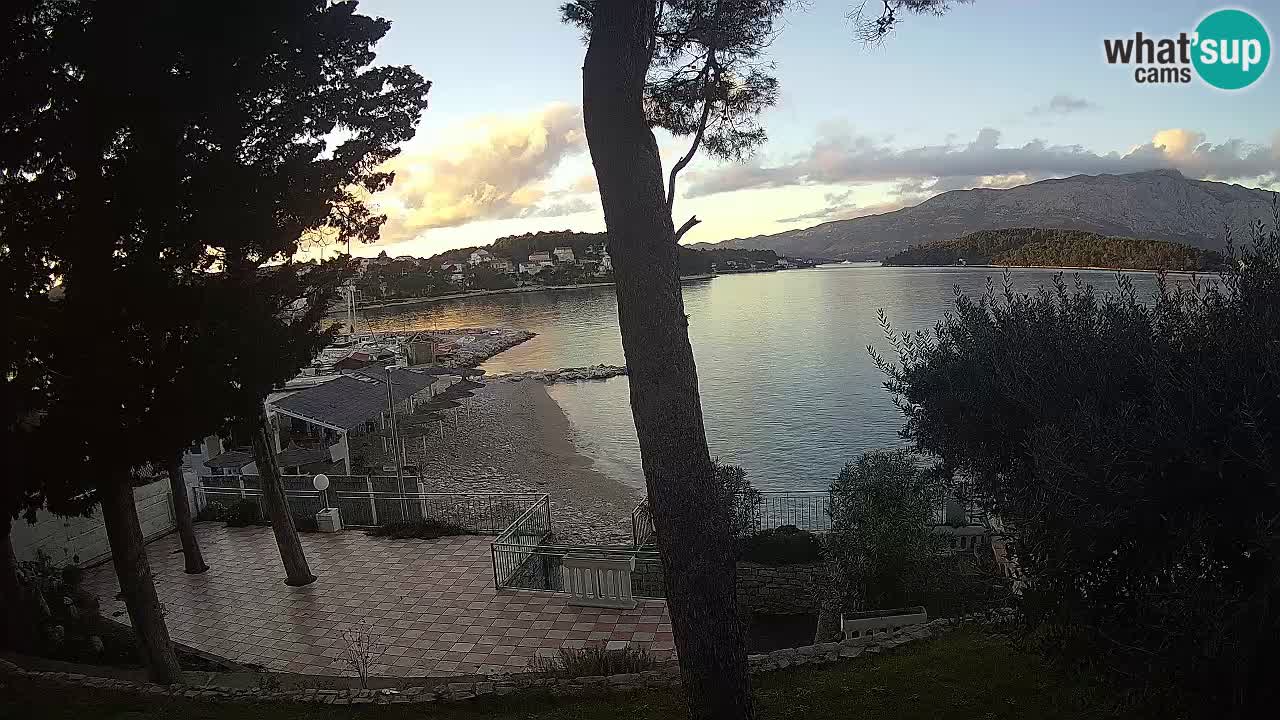 Livecam Lumbarda – Spiaggia Prvi Žal – Korčula