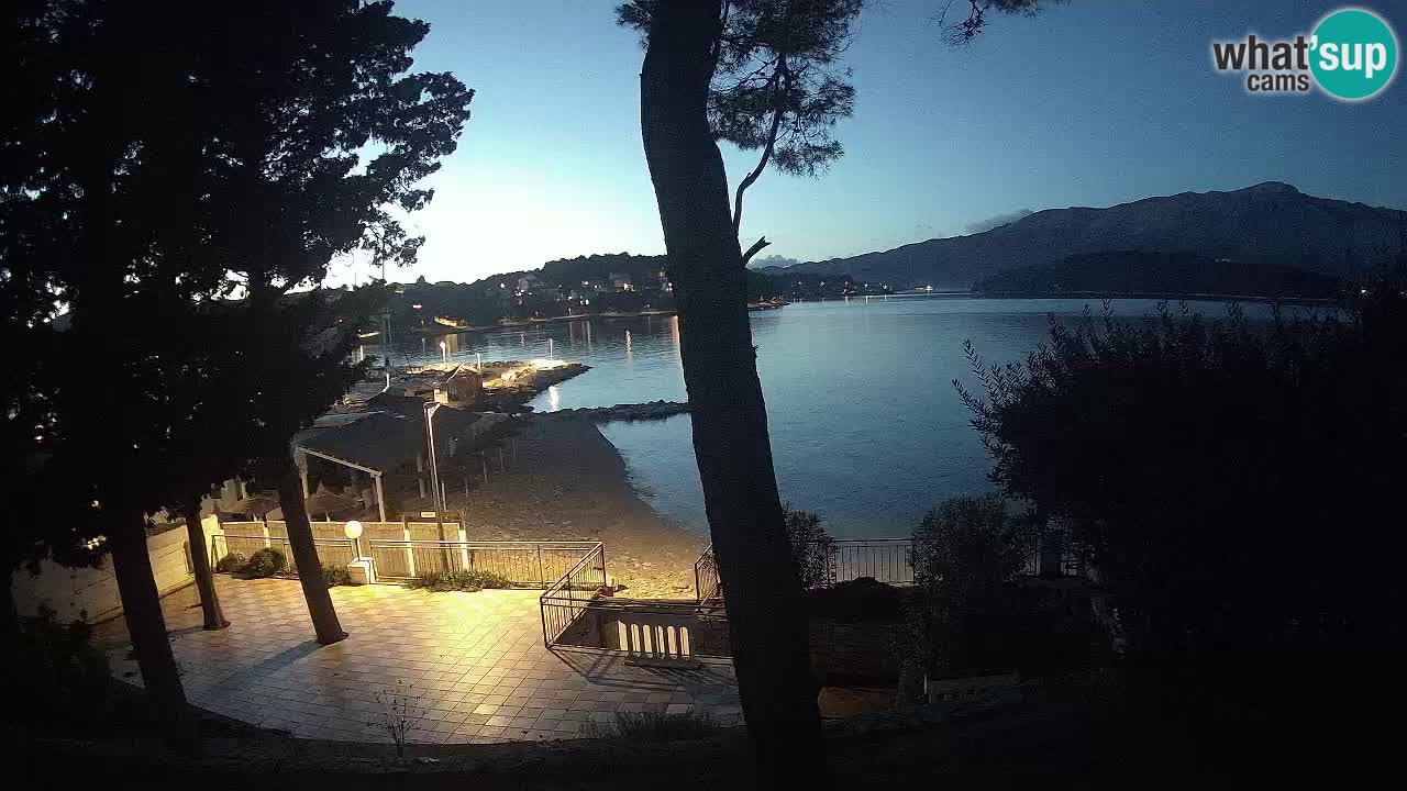 Webcam live Lumbarda – Plage Prvi Žal – Korčula