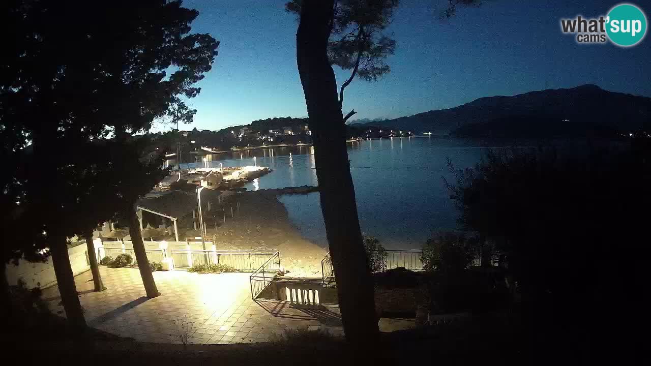 Webcam live Lumbarda – Plage Prvi Žal – Korčula