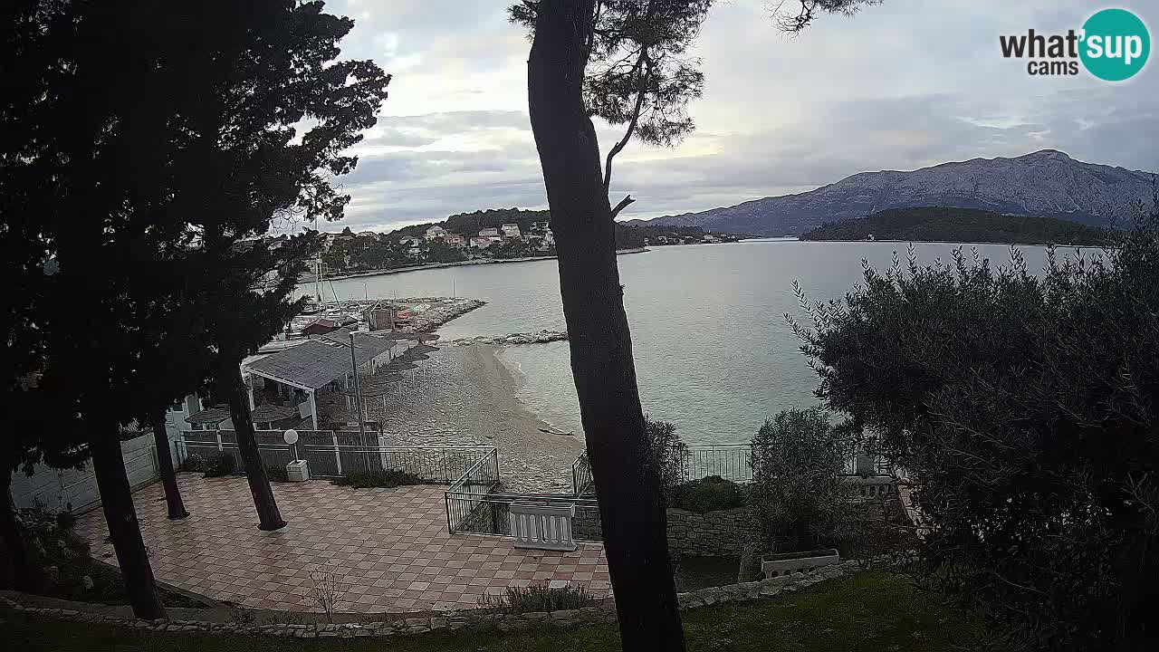 Webcam live Lumbarda – Plage Prvi Žal – Korčula