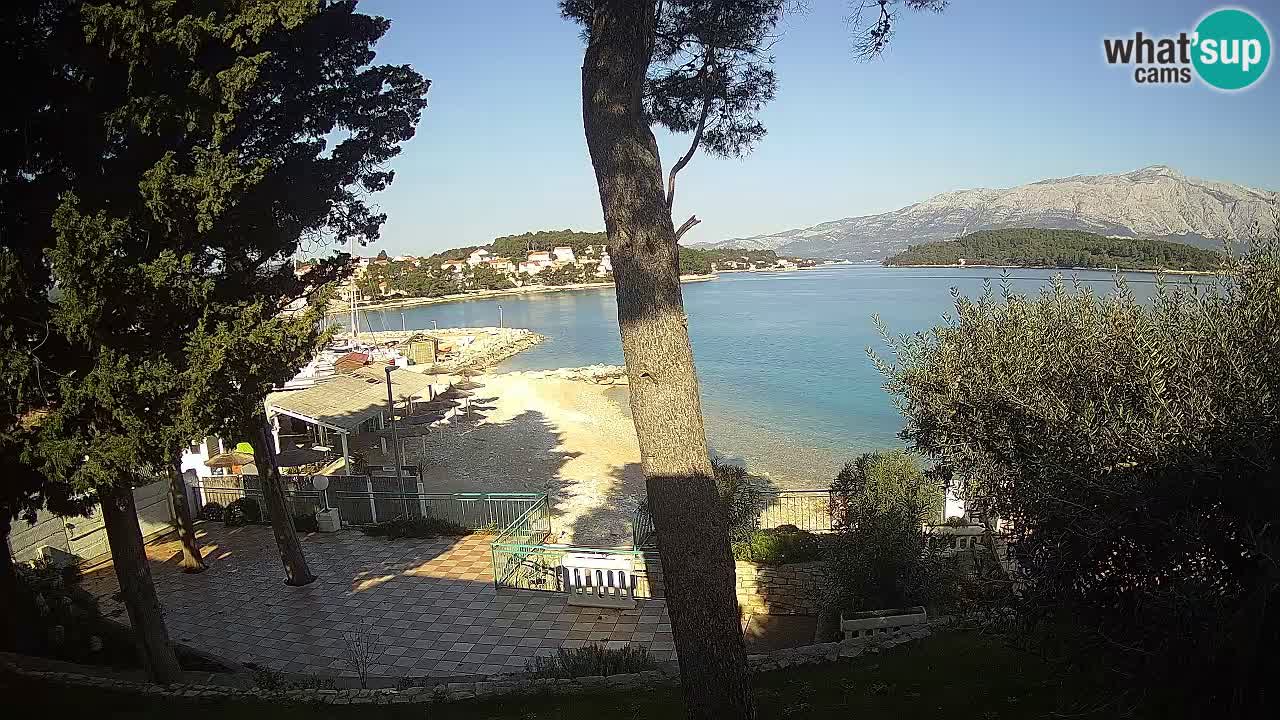 Spletna kamera Lumbarda – Plaža Prvi Žal – Korčula
