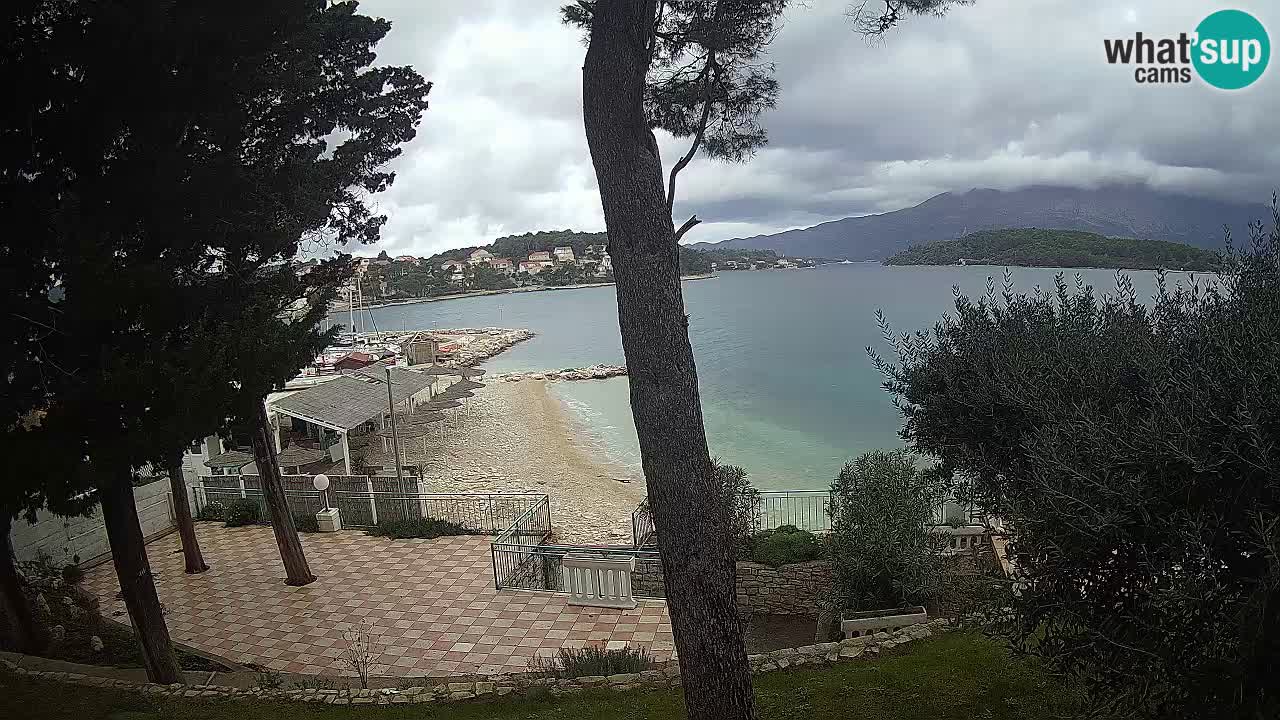 Livecam Lumbarda – Spiaggia Prvi Žal – Korčula