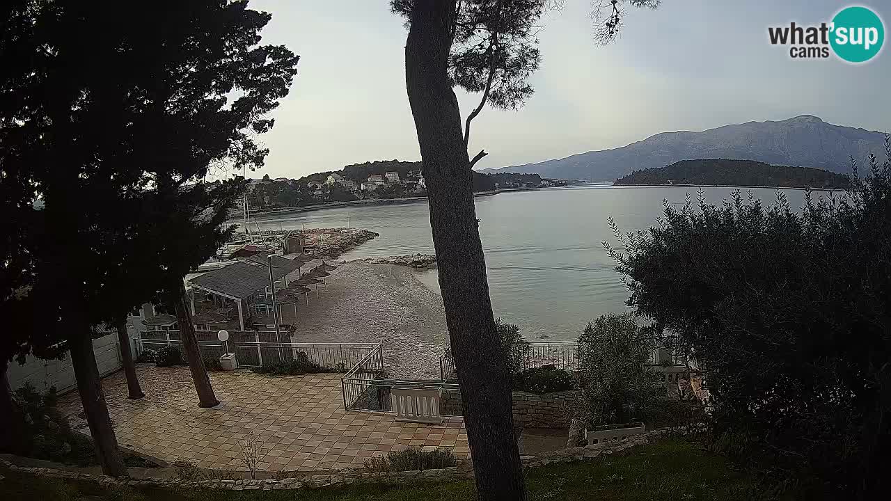 Webcam live Lumbarda – Plage Prvi Žal – Korčula