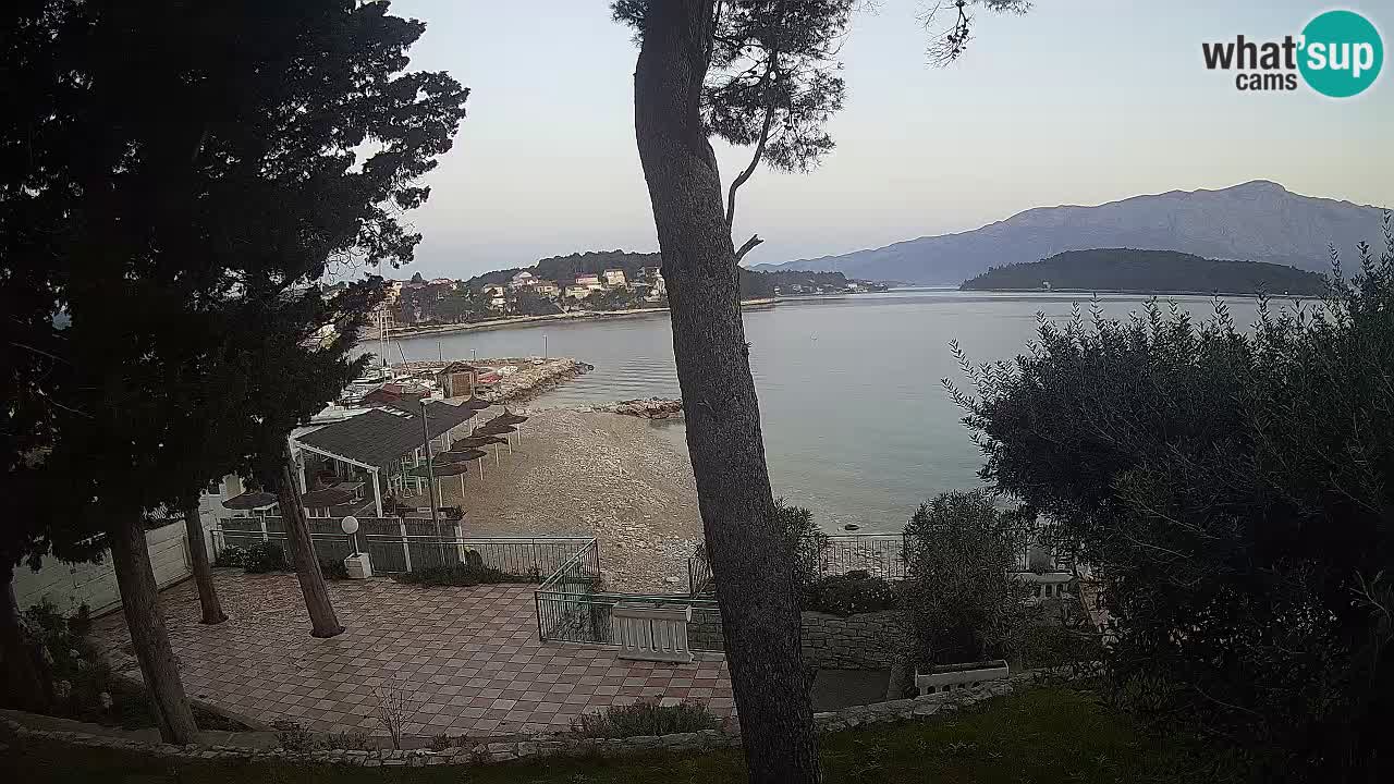 Webcam live Lumbarda – Plage Prvi Žal – Korčula