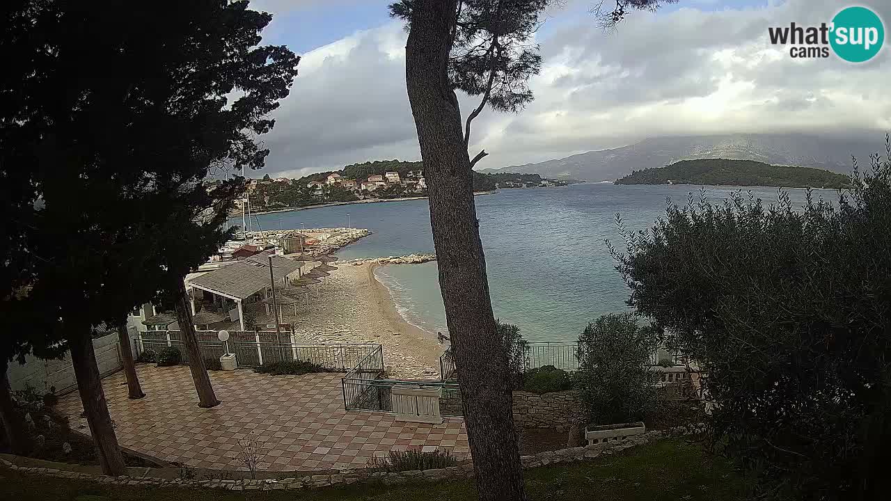 Livecam Lumbarda – Spiaggia Prvi Žal – Korčula