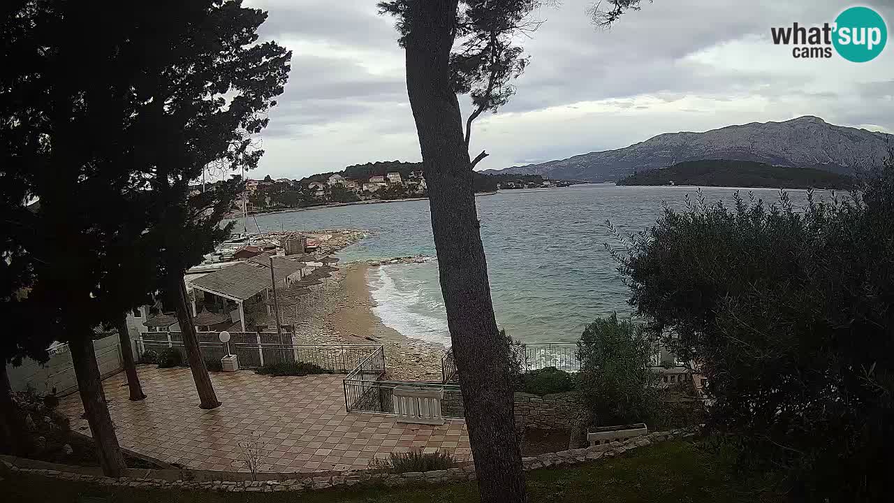 Spletna kamera Lumbarda – Plaža Prvi Žal – Korčula