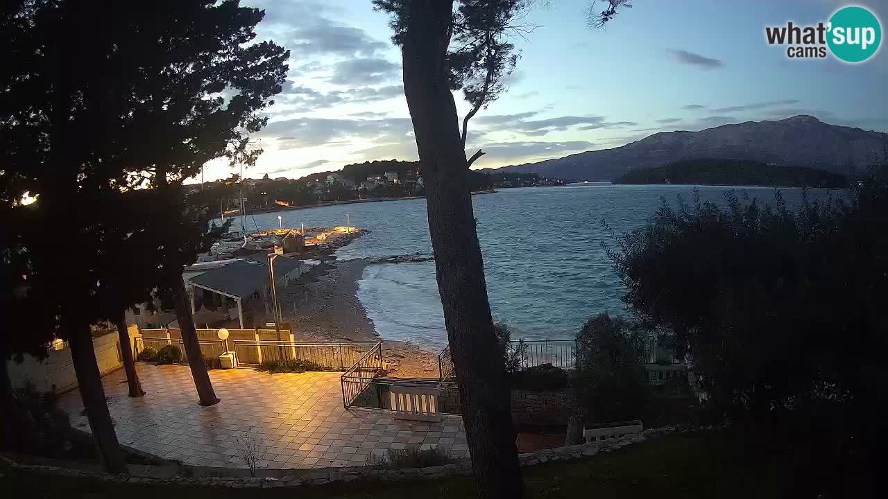 Spletna kamera Lumbarda – Plaža Prvi Žal – Korčula
