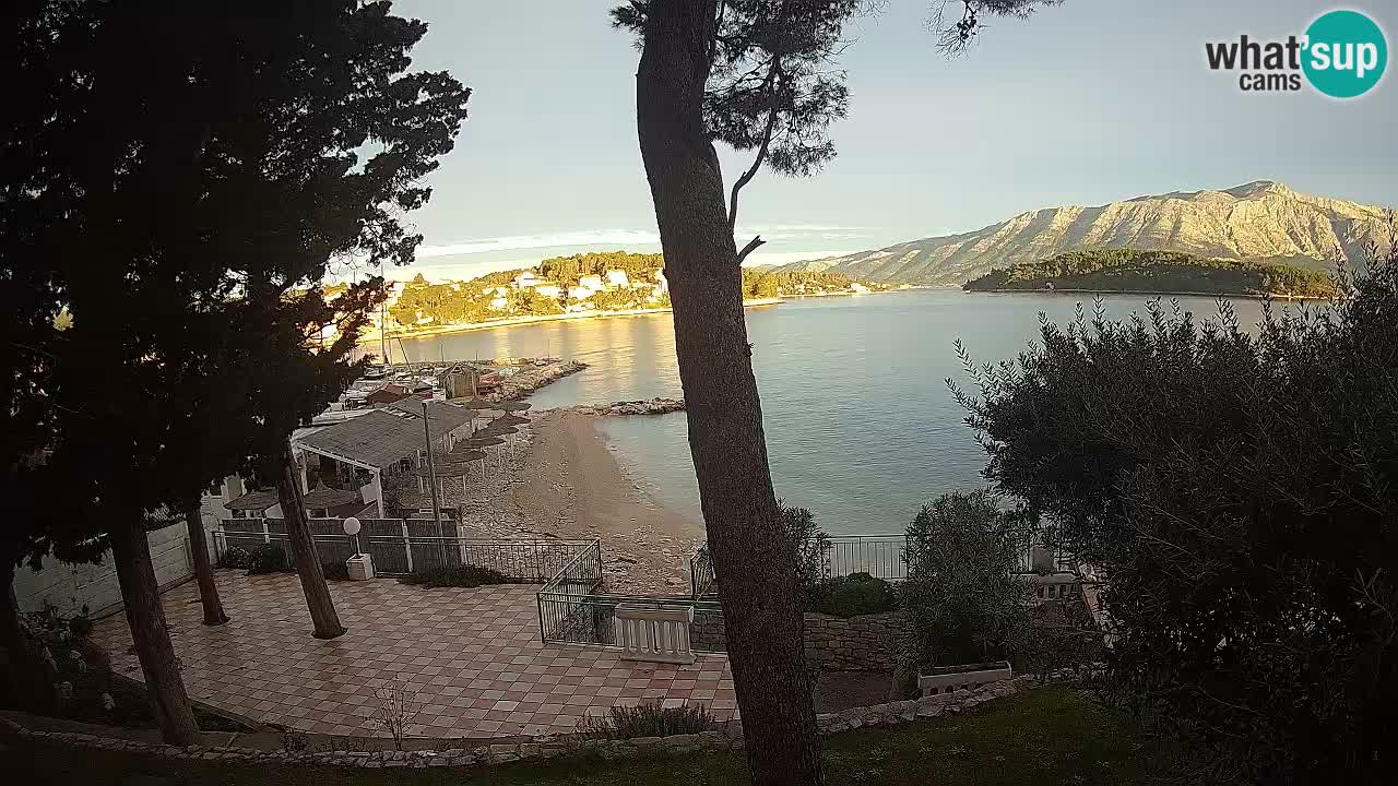 Webcam live Lumbarda – Plage Prvi Žal – Korčula