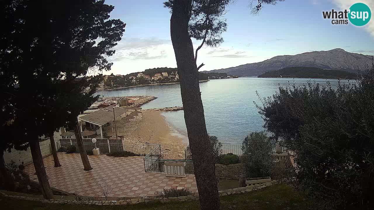 Webcam live Lumbarda – Plage Prvi Žal – Korčula