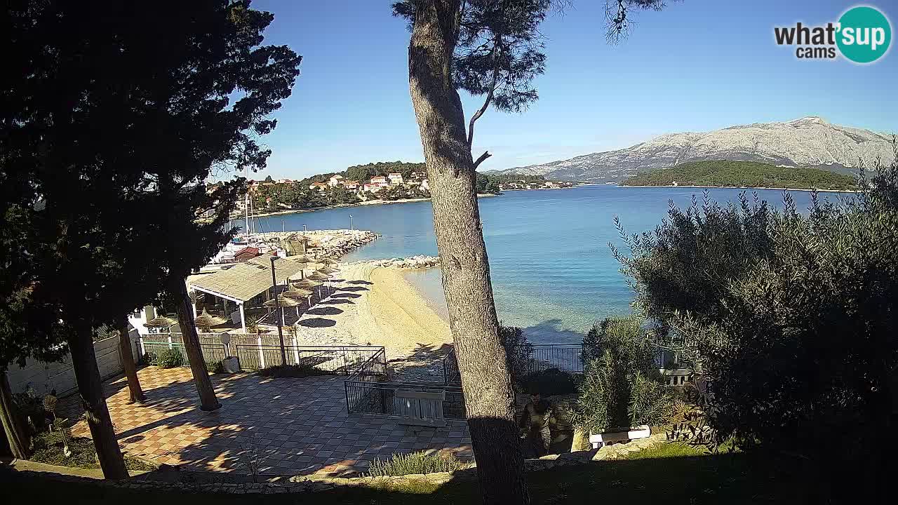 Web kamera Lumbarda – Plaža Prvi Žal – Korčula