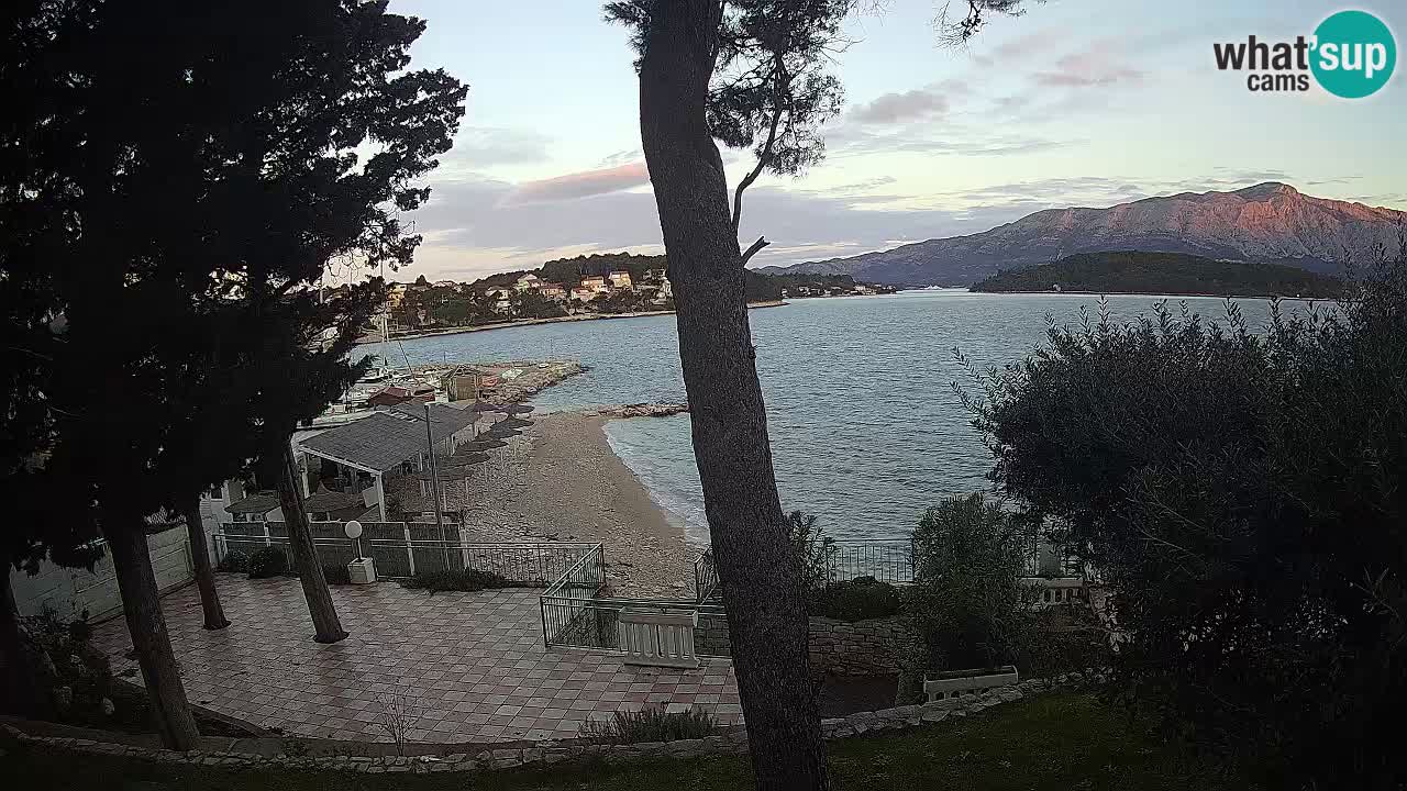 Webcam live Lumbarda – Plage Prvi Žal – Korčula