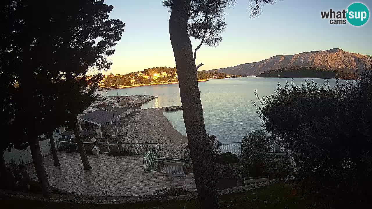 Livecam Lumbarda – Spiaggia Prvi Žal – Korčula