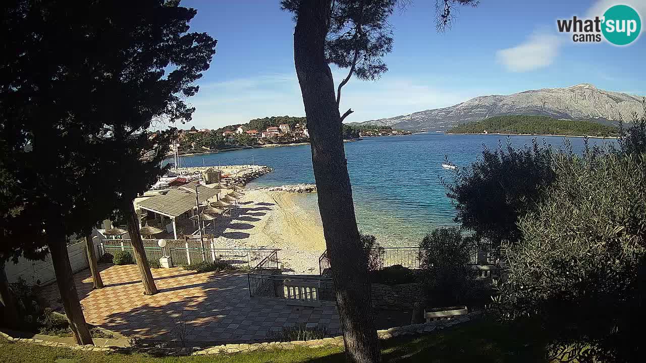 Webcam live Lumbarda – Plage Prvi Žal – Korčula