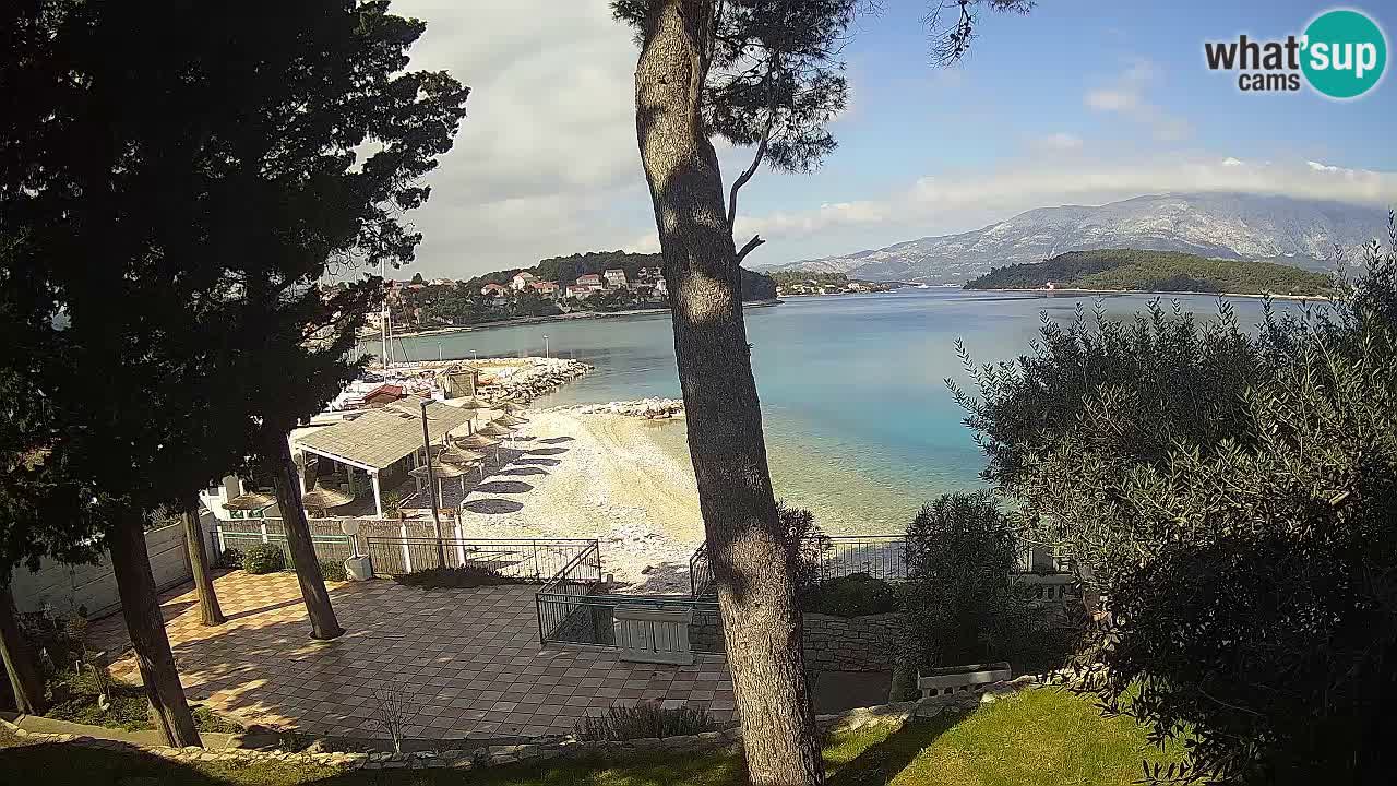 Webcam live Lumbarda – Plage Prvi Žal – Korčula