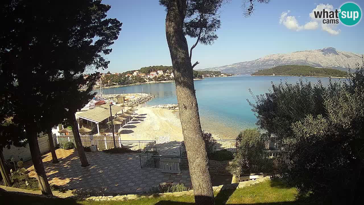 Webcam live Lumbarda – Plage Prvi Žal – Korčula