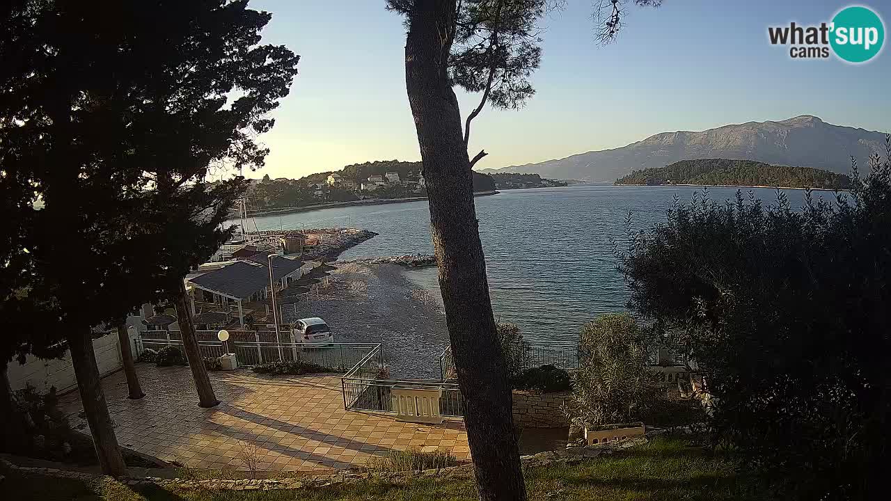 Livecam Lumbarda – Spiaggia Prvi Žal – Korčula