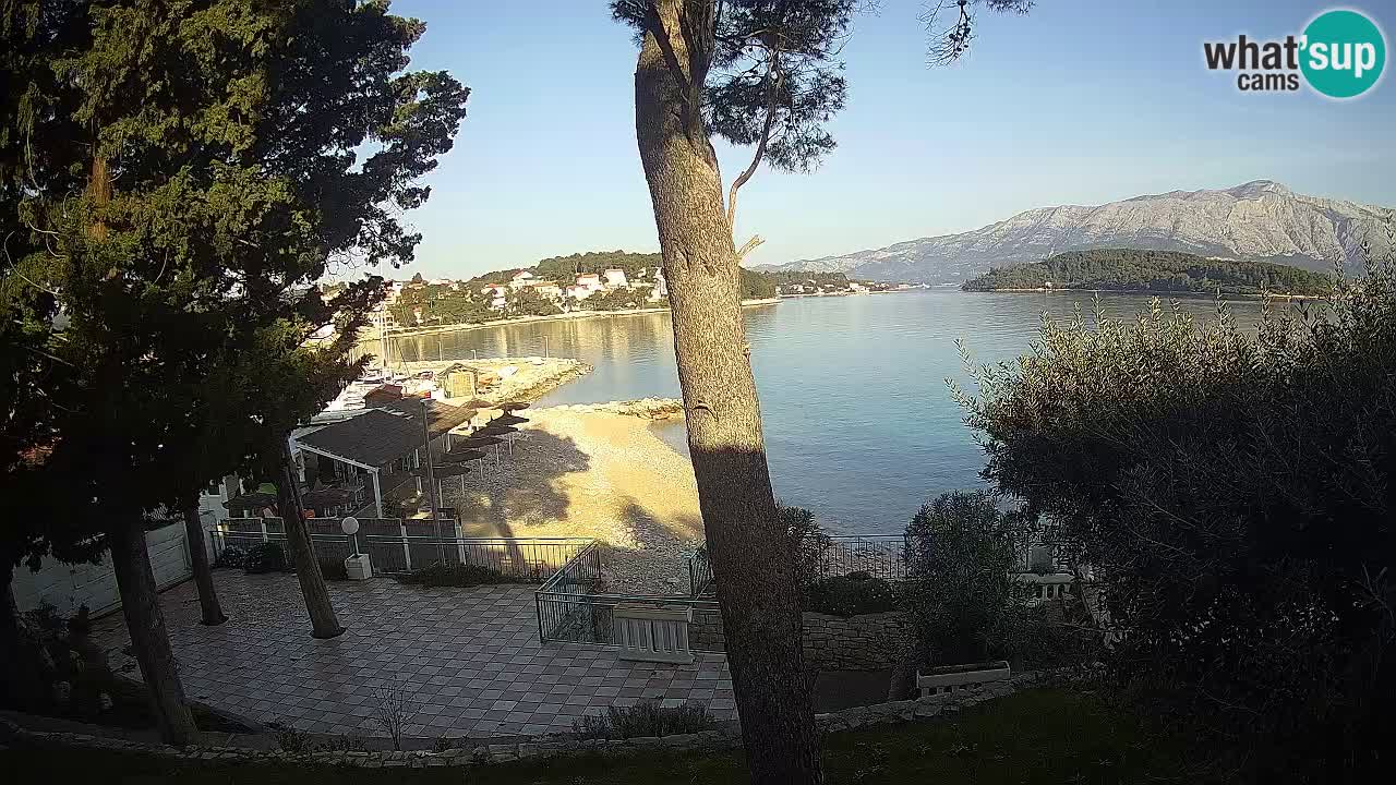 Spletna kamera Lumbarda – Plaža Prvi Žal – Korčula