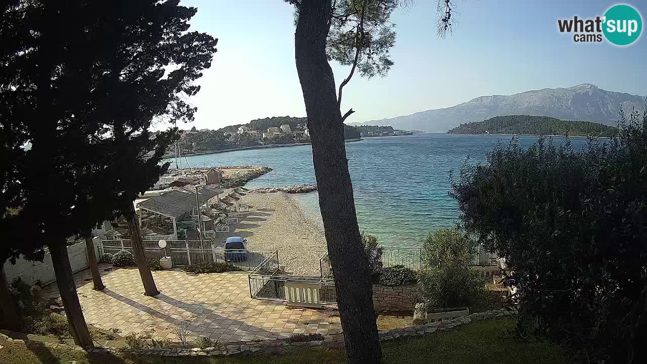 Webcam live Lumbarda – Plage Prvi Žal – Korčula