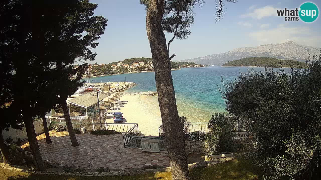 Livecam Lumbarda – Spiaggia Prvi Žal – Korčula