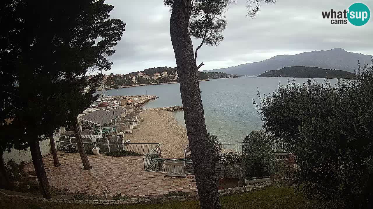 Webcam live Lumbarda – Plage Prvi Žal – Korčula