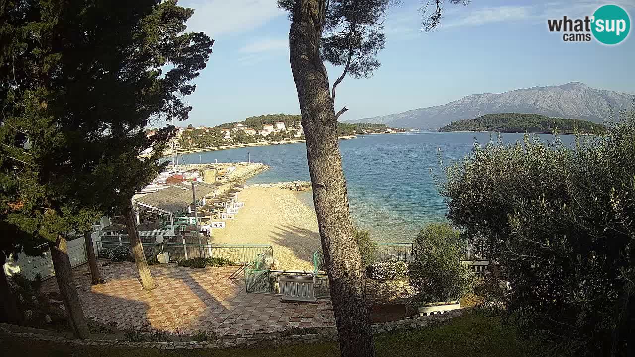 Webcam live Lumbarda – Plage Prvi Žal – Korčula