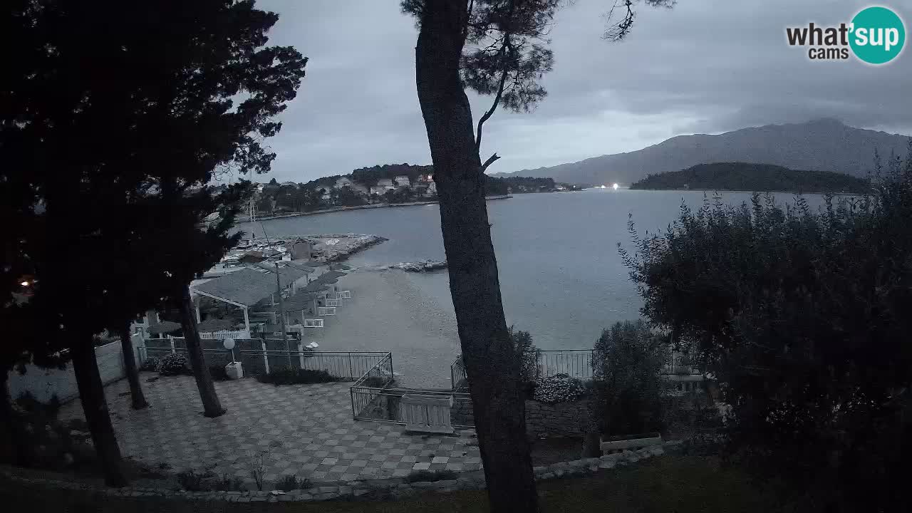 Web kamera Lumbarda – Plaža Prvi Žal – Korčula