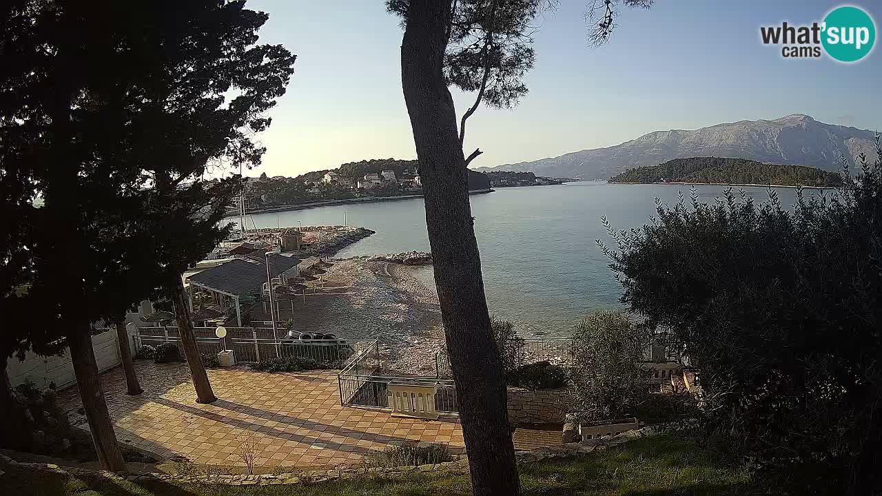 Livecam Lumbarda – Spiaggia Prvi Žal – Korčula